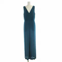 ビーシービージーマックスアズリア BCBGMAXAZRIA オールインワン ワイドパンツ Vネック ノースリーブ S 緑 グリーン /RO