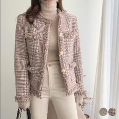 CARLA Tweed Jacket 白 サイズ2 CARLA Tweed Jacket 白サイズ2