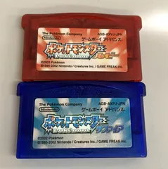 GT1【現状品】GAME BOY ADVANCE ゲームボーイアドバンス ソフト ポケットモンスター ルビー サファイア セット GBA ポケモン