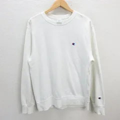s■チャンピオン/champion ロゴ刺繍 スウェット トレーナー【XL】白/MENS/140【中古】