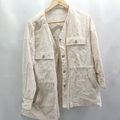 ◇ ⊇ RETROGIRL レトロガール シンプル 長袖 ボタンデニムジャケット サイズF ベージュ系 レディース E  【1505290007405】