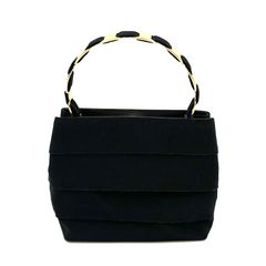 【極美品】サルヴァトーレフェラガモ　Salvatore Ferragamo　2WAY　ハンドバッグ　キャンバス　ブラック　ゴールド