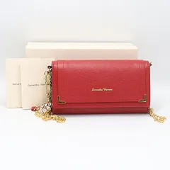 未使用品 箱付 サマンサタバサ レッド レザー チャーム付 チェーンショルダーバッグ レディース長財布 KTR 2000000 NSK