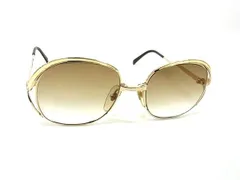 ChristianDior クリスチャンディオール 2145 47 度入り サングラス メガネ 眼鏡 めがね レディース アイボリー系×ゴールド系 DJ4823