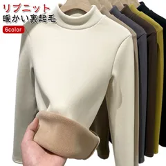 ハイネック 厚手 裏起毛 あったか リブ ニット レディース 裏ボア 厚い カットソー 秋冬 無地 おしゃれ 暖かい 長袖 トップス タートルネック インナー 重ね着 春 秋 冬 保温 ストレッチ 大#pop2700