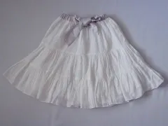 トッカバンビーニ tocca bambini アウトレット 子供服 女の子 120cm スカート 白 ティアード 綿100% 春 夏 ★2 ボトムス ガールズ 女児 キッズ 【中古】 ユーズド リサイクル こどものサムネイル