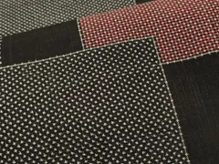平和屋着物■本場大島紬　泥染め　7マルキ　色紙重ね文　正絹　逸品　未使用　CAAL1373ku