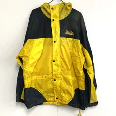 FIRST DOWN ファーストダウン ナイロンジャケット L イエロー 黄色 メンズ  25g菊E