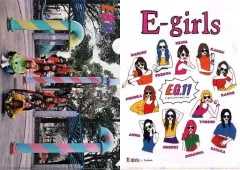 【中古】クリアファイル(女性アイドル) E-girls A4クリアファイル2枚セット 「E-girls LIVE TOUR 2018 ～E.G. 11～」 Dream Aya監修グッズ 福岡会場限定