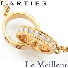 カルティエ ベビーラブ ネックレス ダイヤモンド K18 Cartier 中古 プレラブド 返品OK