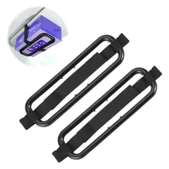 PAVIKE 車用 ティッシュケース 車 ティッシュホルダー サンバイザー ヘッドレスト カー用品 便利グッズ マジックテープ 吊り下げ挂 引っ掛け 収納 素早く簡単に固定できる 2pc ブラック