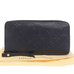 【本物保証】 布袋付 ルイヴィトン LOUIS VUITTON モノグラム アンプラント ジッピーウォレット M60571 ラウンドファスナー長財布 ノワール