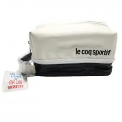 ルコック 二層式ポーチ 白×黒 保冷 保温 カートバッグ 紙タグ付 ゴルフ le coq sportif