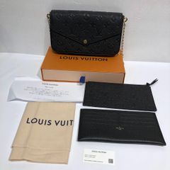 ルイヴィトン LOUIS VITTON モノグラム アンプラント ポシェット フェリシー M64064 ショルダーバッグ チェーンウォレット ノワール ブラック 黒 (2100050000001422)