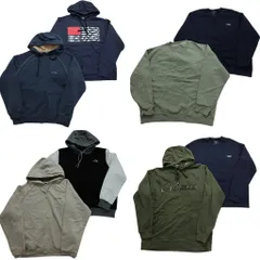 古着卸 まとめ売り アウトドアブランドMIX パーカー スウェット 8枚セット (メンズ Ｌ ) ノースフェイス エルエルビーン 中古 古着 NB7445