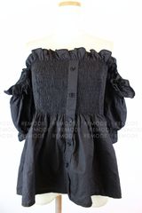 FRAY I.D】美品 ショルダーリボンブークレチュニック グレー - メルカリ