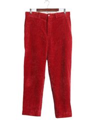 【お得なクーポン配布中!】 90s ポロ ラルフローレン 太畝 コーデュロイ パンツ メンズ 実寸 34 29 / 90年代 オールド ストレート ノータック アーミー チノ タイプ 赤