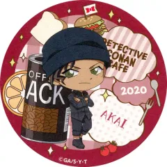 【中古】マグカップ・湯のみ [単品] 赤井秀一 コースター 「名探偵コナンカフェ2020 缶入りチョコレート」 同梱品