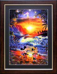 ラッセン ディズニー ポスター「ミッキー ミニー/シーサイド ロマンス」アート 絵画 インテリア Disney