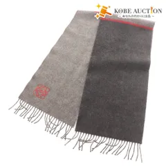 ■ ロエベ マフラー ウール カシミヤ アナグラム レディース グレー系