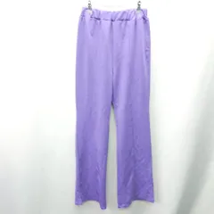 ◇ Θ ◎●未使用● notch. センターシーム ウエストゴム ストレートパンツ サイズＭ パープル レディース E  【1409240002314】