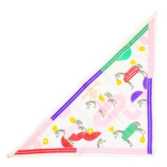 未使用品◎HERMESエルメス　カレ/トライアングル/チャーム/クローバー/ガルド ロール ポップ/馬刺繍