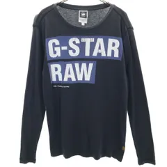 G-STAR RAW ジースターロウ 長袖 Tシャツ M ブラック系 ロンT メンズ 古着