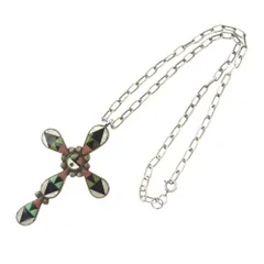 クロス ネックレス マルチカラー系【中古】