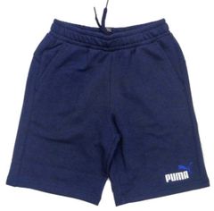 セール★プーマジュニアESS＋2カラーロゴショートパンツ150紺x白新品