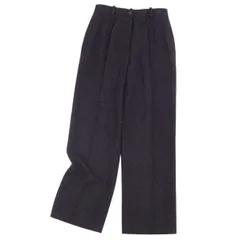 美品 HERMES マルジェラ期 コットン ストレート パンツ スラックス HERMES】エルメス マルジェラ期 コットン スラックス 光沢感 36