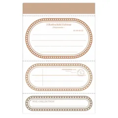 ［ドナリー］おしゃれで可愛い コラージュ 素材 3種類 150枚セット デザインペーパー 厚手 海外 韓国 メモ用紙 ノート素材 日記 (テラコッタ) [テラコッタ]