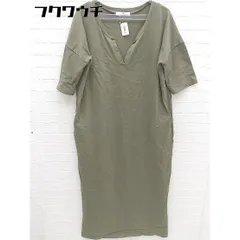 ◇ URBAN RESEARCH Sonny Label サニーレーベル 七分袖 ロング ワンピース FREE カーキ レディース 【中古】 【1101210010885】