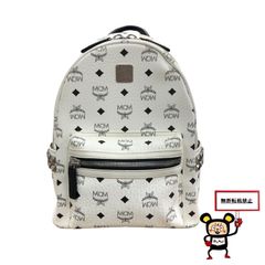 84.MCM サイドスタッズ リュック 【店舗併売品】