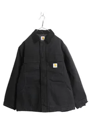 【お得なクーポン配布中!】 US企画 カーハート トラディショナル コート メンズ L / 古着 CARHARTT ダック ジャケット ブルゾン 中綿 キルティング ライナー ブラックのサムネイル