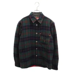 JUNYA WATANABE COMME des GARCONS (ジュンヤワタナベ コムデギャルソン) ウールタータンチェック×綿クロスLevi's Wネーム B203 リーバイス キルティング シャツジャケット グリーン WN-B203のサムネイル