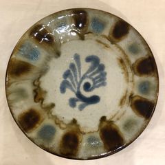 やちむん　陶藝玉城　8.5寸皿　古作