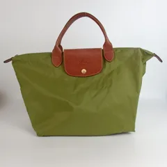 極美品❤ロンシャン かごトップハンドルバッグ トートバッグ ショルダーバッグ 緑 極美品❤ロンシャン かごトップハンドルバッグ トートバッグ