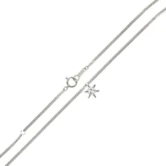 Ptプラチナ ダイヤ ペンダントトップ 0.296刻印/Pt850 喜平 2面 ネックレス 首回り39.5cm 造幣局検定刻印 IS 磨き仕上げ品 Sランク