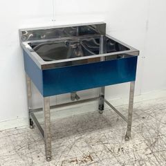 未使用B品 1槽シンク W750×D600×H800 流し台 ステンレスシンク 業務用シンク 厨房 ①