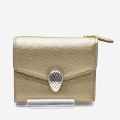 BVLGARI セルペンティ ゴールド 三つ折り財布 - メルカリ