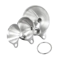新品 VitalBloomロート 漏斗 3点セット 漏斗 ステンレス鋼 3サイズ ミニ ロート 漏斗セット 多機能小型ファンネル 耐久性耐熱性 掃除が簡単 収納便利 お酒 醤油 液体 化粧品 香水 精油 オイル 便利 家庭キッチン用