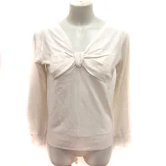 プロポーション ボディドレッシング PROPORTION BODY DRESSING ニット カットソー Vネック 長袖 3 アイボリー /RTのサムネイル