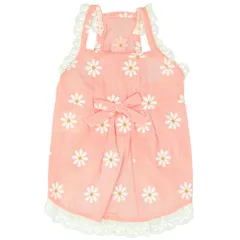 ☆ ピンク ☆ XLサイズ ☆ 可愛いペットウェア yonlyd ドッグウェア 春夏 キャットウェア ペットウェア ワンピース ドッグウエア キャミソール ワンピース ノースリーブ 袖なし 犬 イヌ いぬ 猫 ねこ ネコ フラワー リボン レース