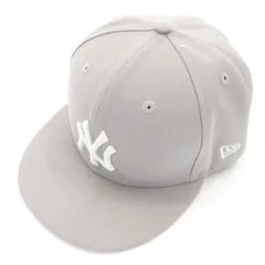 NEW ERA ニューエラ 59FIFTY ニューヨークヤンキース キャップ 7 3/8 グレー メンズ 古着