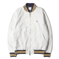 GOOD ENOUGH グッドイナフ ジャケット ホワイト 白 サイズ:L | 00s 裏地チェック コットン リブジャケット | 00年代 アーカイブ | アウター ブルゾン 上着【メンズ】【中古】のサムネイル