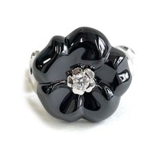 CSC/白羽智恵子 オニキスリング K18WG D0.04ct 8.8g - メルカリ