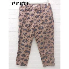 ◇ JOURNAL STANDARD ジャーナルスタンダード 花柄 チノ パンツ サイズ36 ネイビー＆ブラウン系 レディース 【中古】 【1002801944971】