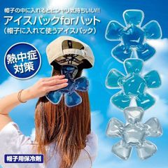 【新品未使用】帽子用保冷剤 熱中症対策 ブルー 繰り返し使える 凍らせても固まらない ガーデニング アウトドア