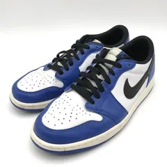 【中古】NIKE AIR JORDAN 1 RETRO LOW OG スニーカー 29cm CZ0790-140 ブルー ホワイト ナイキ[10]