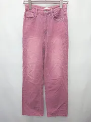 ◇ Θ me+em select ミームセレクト カラー デニム ジーンズ パンツ サイズS ピンク レディース P  【1409090008269】